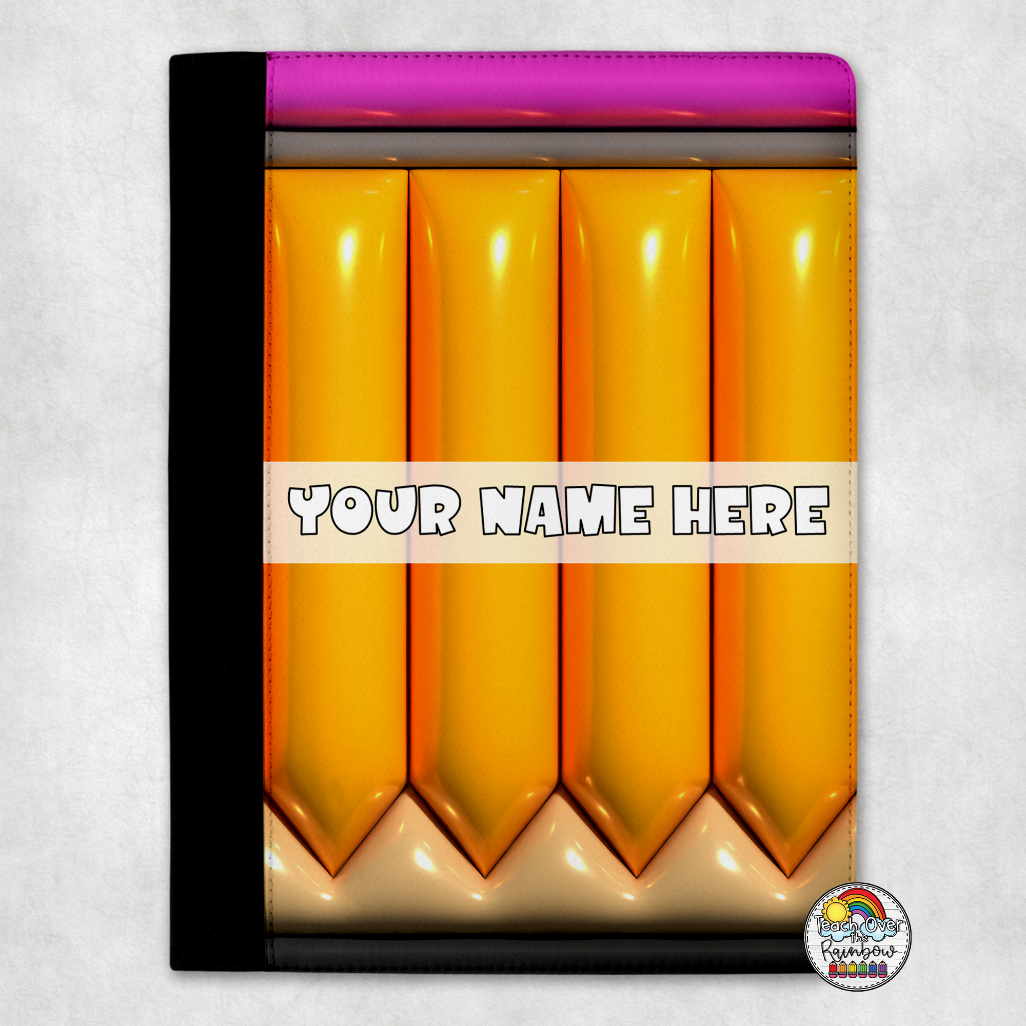 Premium Yellow Puff Pencil Portfolio - Soft & Durable Pencil Case for School, Office & Art Supplies | Perfect for Students, Artists & Professionals