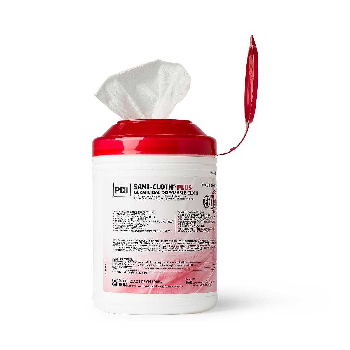 Sani-Cloth Plus Germicidal Disinfectant Wipes | Kills 99.9% of Germs & Viruses | Hospital-Grade Cleaning for Home, Office & Healthcare Facilities | EPA-Registered Surface Disinfectant