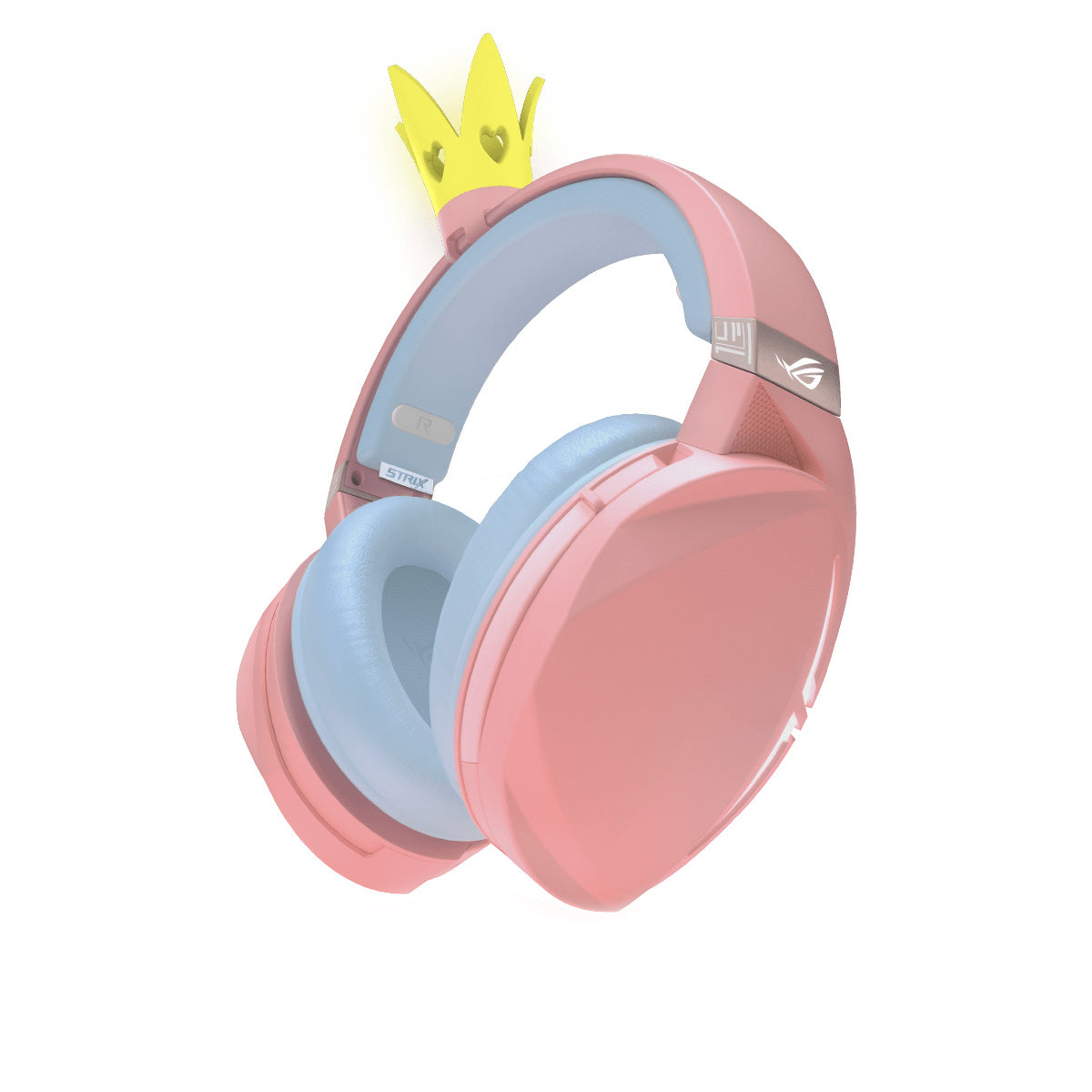 ASUS ROG Strix Fusion 300 Gaming Headset - Pink Crown Edition with 7.1 Surround Sound, Noise Cancelling Mic for PC, PS4, Xbox - Perfect for Competitive Gaming & Streaming