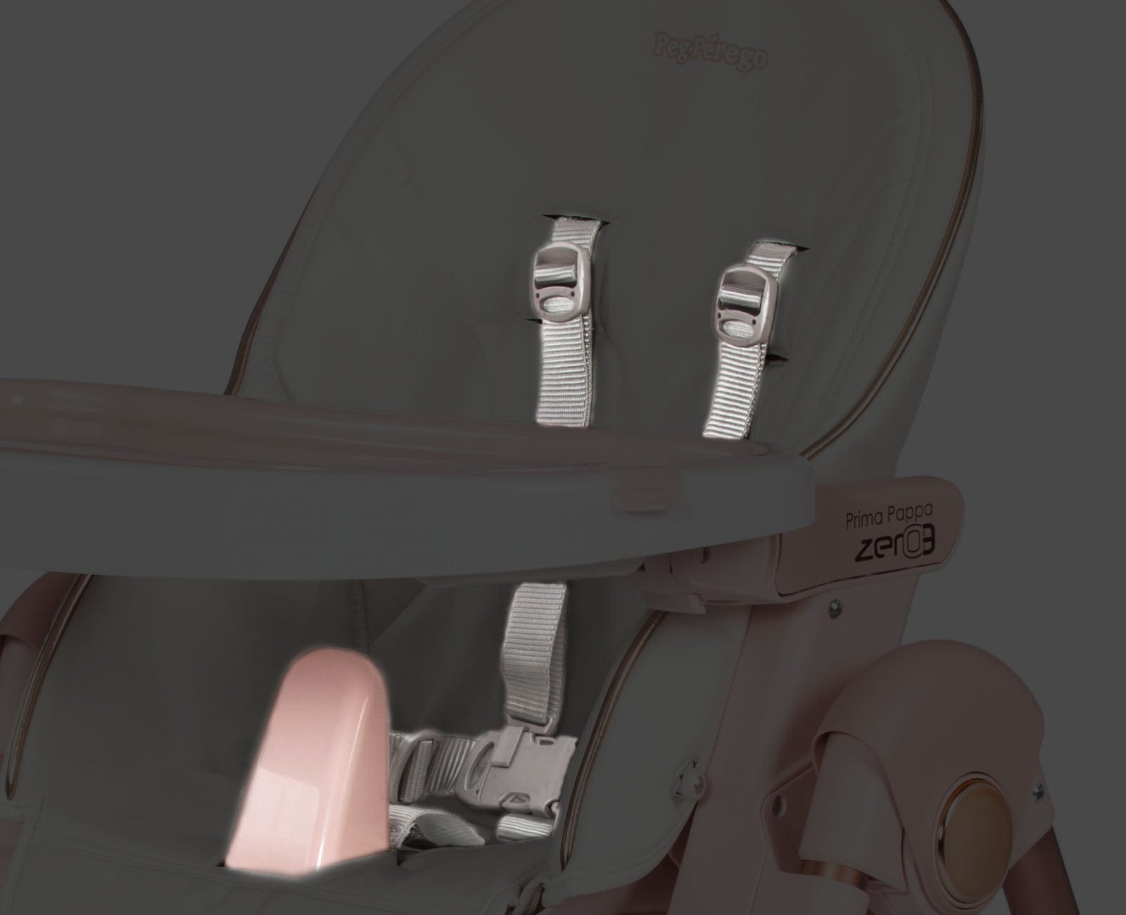 Peg Perego Prima Pappa Zero 3 High Chair for Babies - Adjustable Infant Feeding Seat with Removable Tray - Perfect for Home Dining & Weaning (Blue)