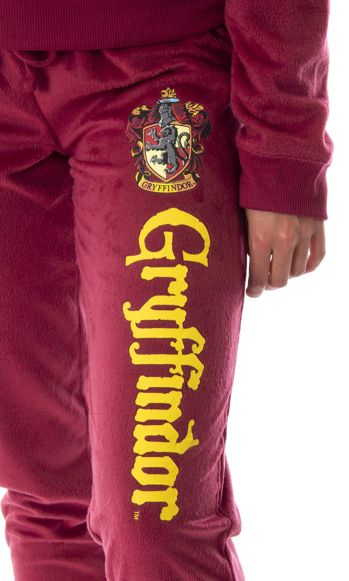 Harry Potter Hogwarts Castle House Crest Fleece Jogger Pajama Set for Kids - Gryffindor, Slytherin, Hufflepuff & Ravenclaw | Cozy Sleepwear for Movie Nights & Halloween Costumes