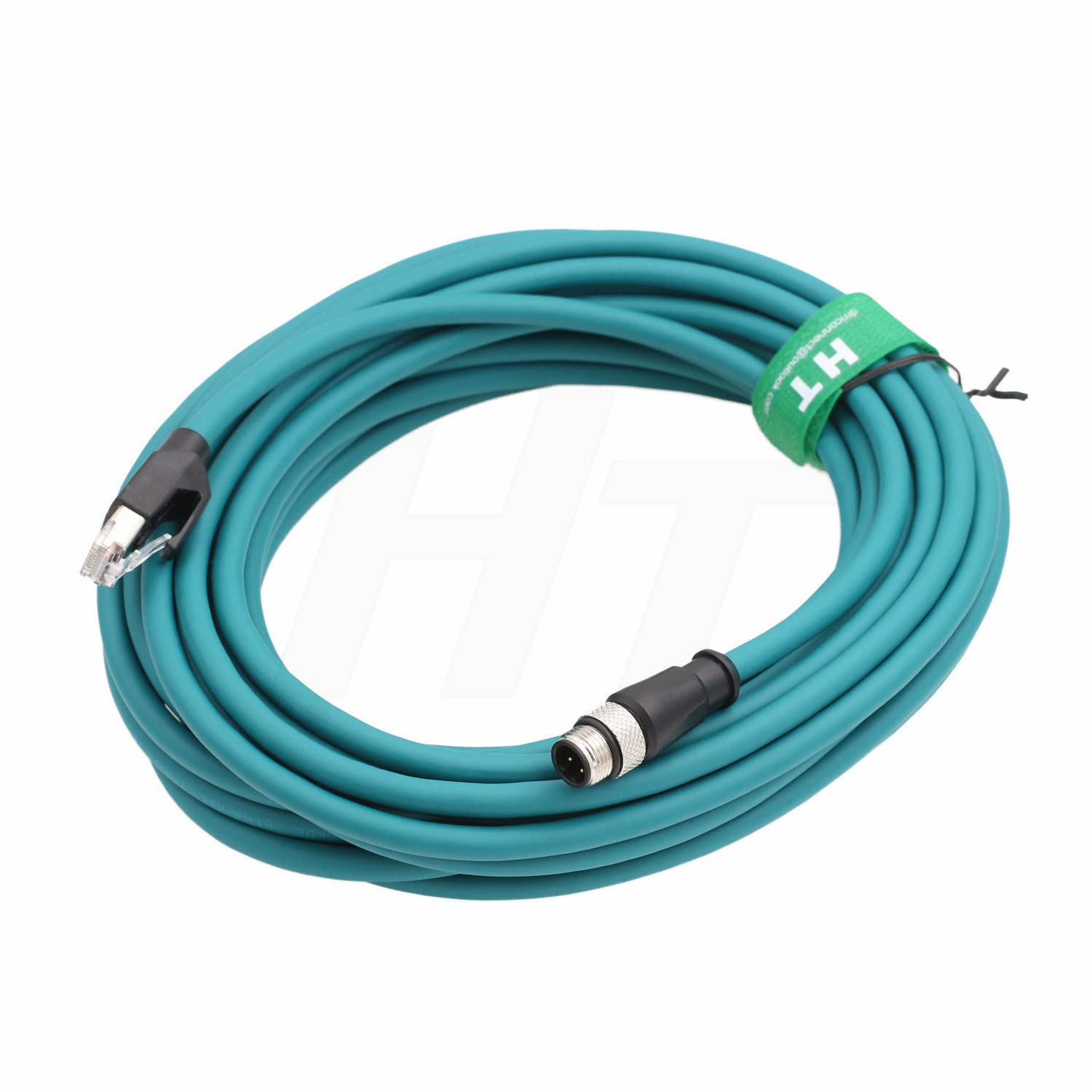**M12 4 Pin D-Coded to RJ45 CAT5e Ethernet Cable - 20m for Datalogic Scanners (Matrix 120, 210N, 300N, 410N, 450, DS2100N, DS2400N, DS5110) & Vision Systems, Profinet Network, Power Sensors, Industrial Cameras - Durable & High-Speed Connectivity**    *(Perfect for factory automation, industrial networking, barcode scanning, and machine vision applications.)*