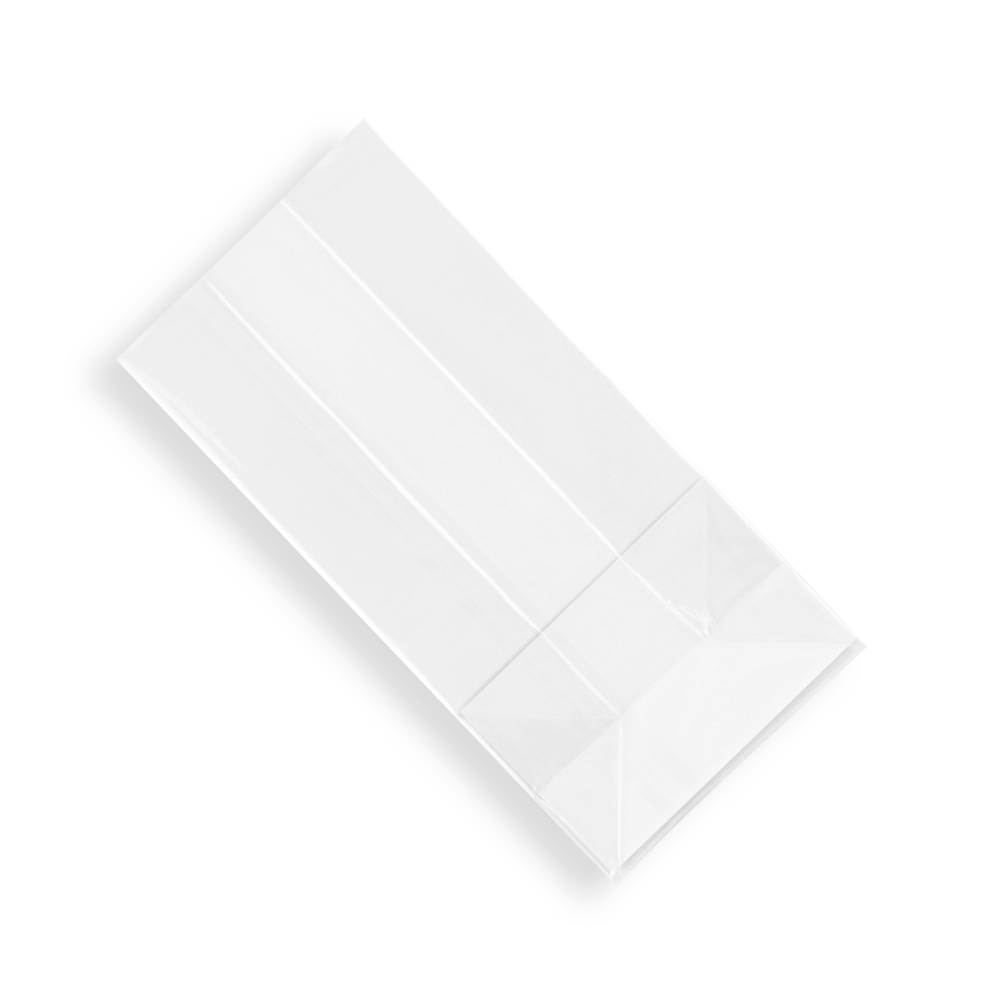 Clear Plastic Gusset Bags with Flat Bottom & Paper Insert - Heat Sealable 3
