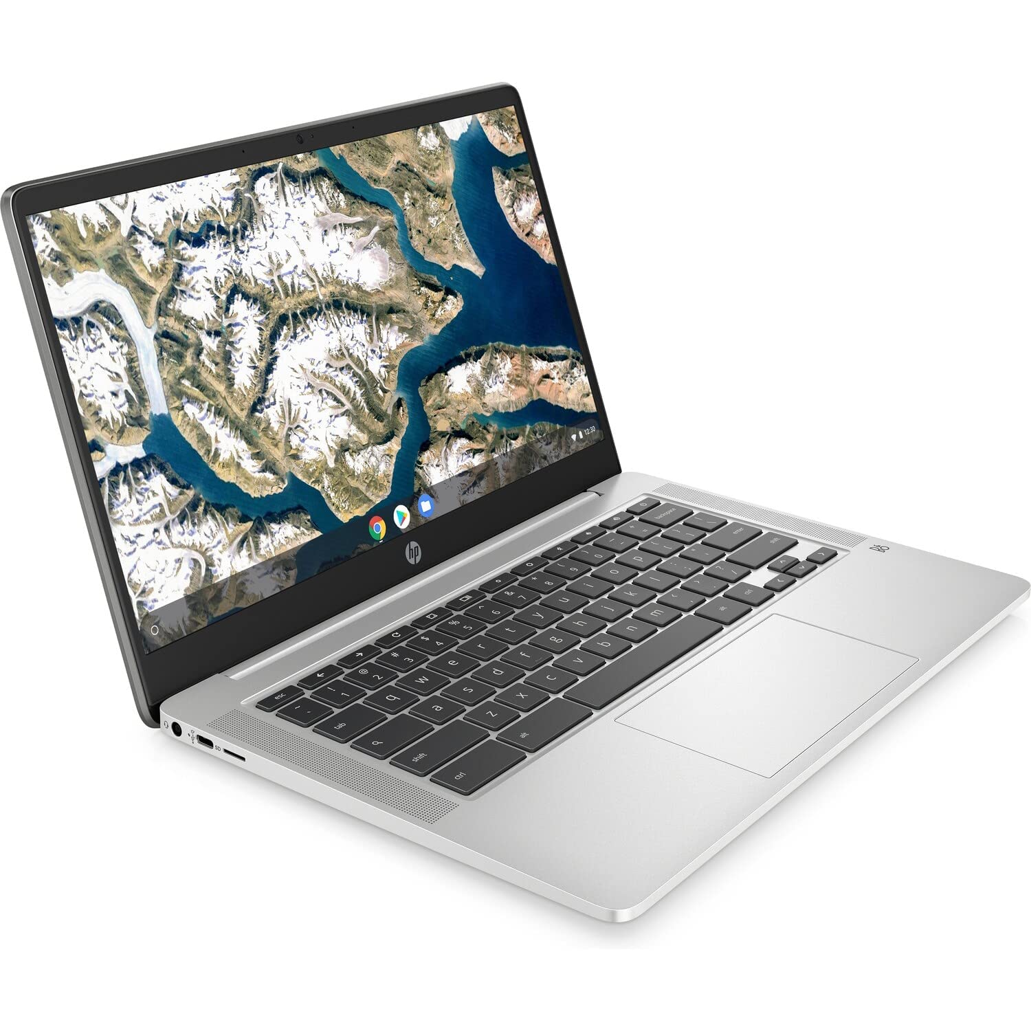 HP Chromebook 14a-na0052tg 14-inch HD Laptop | Intel Celeron N4120 | 4GB RAM | 64GB eMMC | WiFi & Bluetooth | Chrome OS | Renewed - Perfect for Students, Remote Work & Online Learning