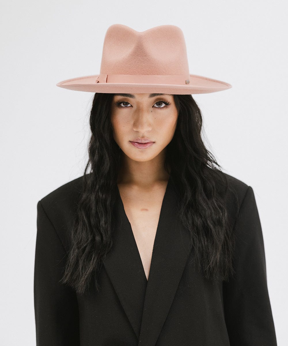 Monroe Rancher Fedora Hat for Men & Women - Western Style Cowboy Hat with Wide Brim - Perfect for Outdoor, Rodeo, and Country Music Events