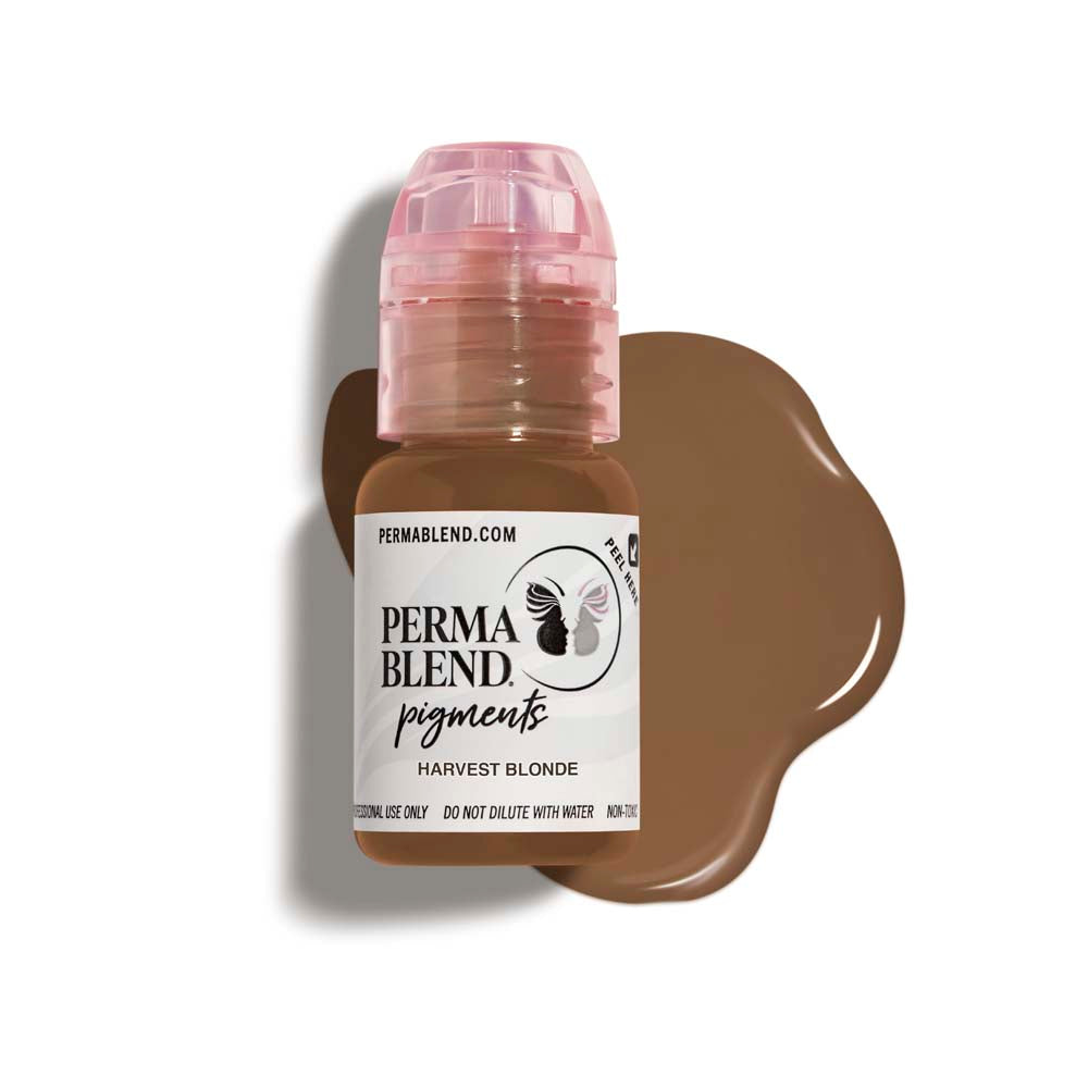Perma Blend Harvest Blonde Tattoo Pigment - Professional Tattoo Ink for Artists, Permanent Makeup & Cosmetic Tattooing - Ideal for Eyebrows, Lips & Beauty Enhancements