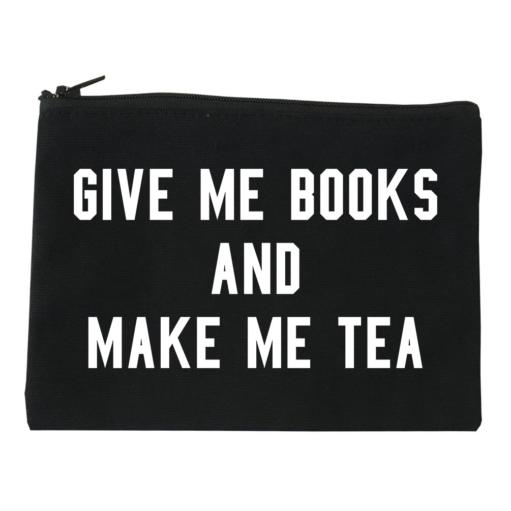 Stylish Cosmetic Makeup Bag for Books & Tea Lovers - Perfect for Travel, Gym & Everyday Essentials
