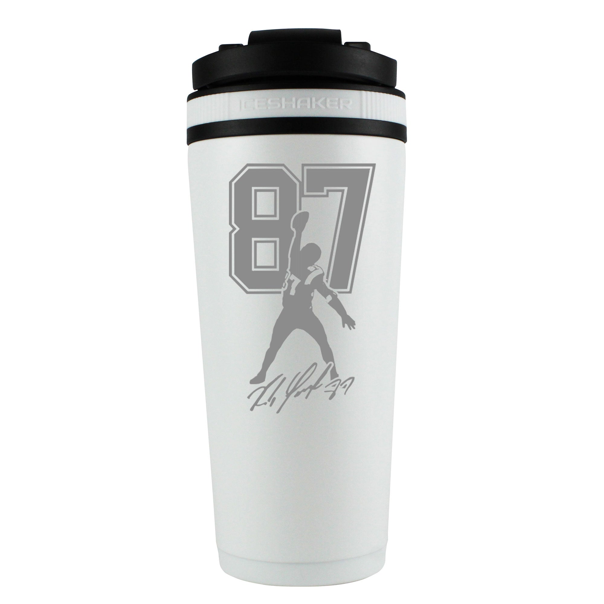 Gronk Signature Edition 26oz Stainless Steel Ice Shaker Cup - Leak Proof, Sweat Proof, BPA Free - Perfect for Gym, Workouts, Sports & Outdoor Activities
