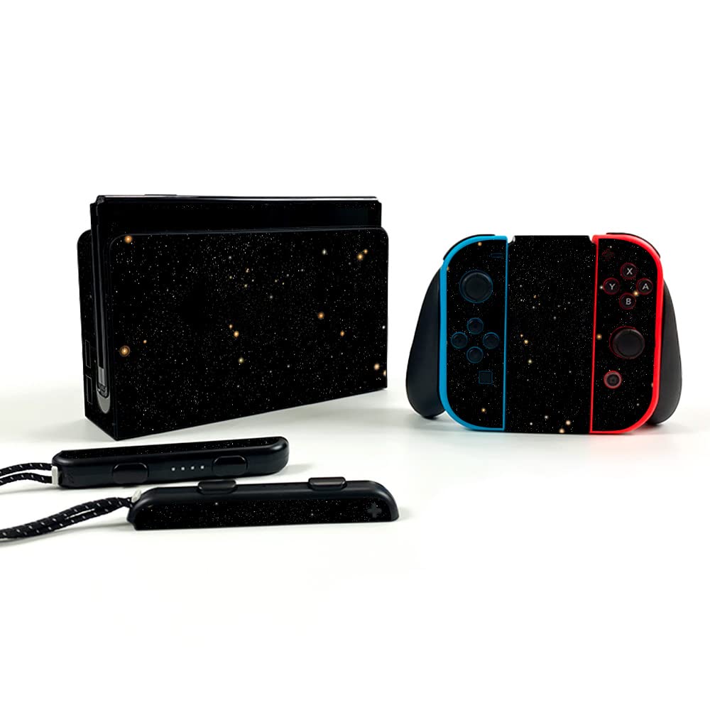 MightySkins Protective Vinyl Decal Wrap Cover Compatible with Nintendo Switch OLED - Deep Space Design | Durable, Customizable Skin | Easy to Apply & Remove | Made in USA | Perfect for Gaming, Travel & Personalization
