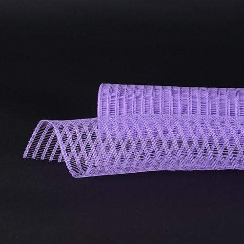 BBCrafts Lavender Deco Mesh Laser Eyelash Wreath Ribbon - 10 Inch x 10 Yards for DIY Floral Arrangements, Wedding Decor, and Home Crafting