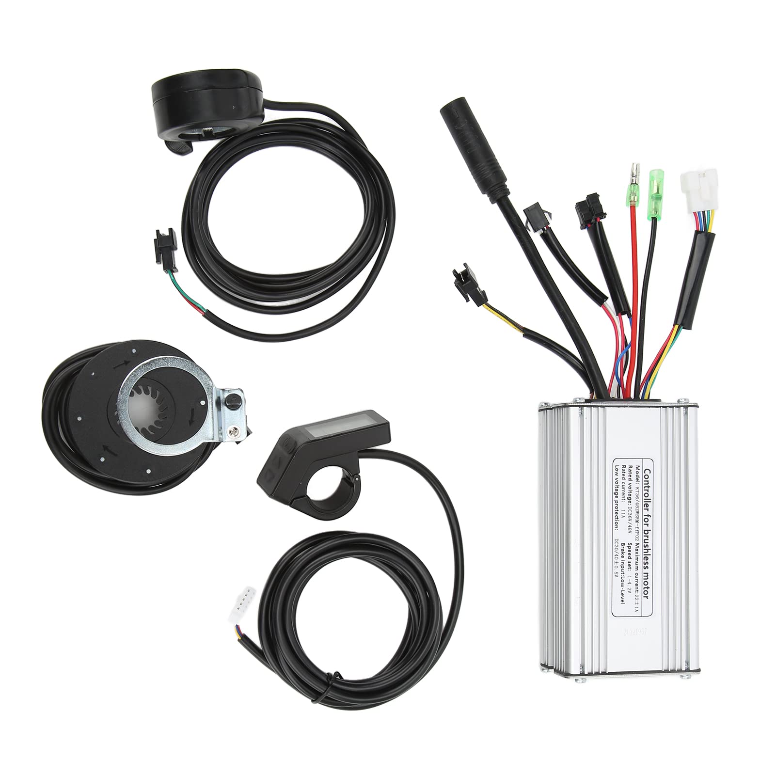 WESE 36V 48V Electric Bike Brushless Controller Kit - Aluminum Alloy Shell with Grooved Heat Dissipation Design - Universal Connector for Folding Bikes - Perfect for Commuting, Off-Road & Urban Riding