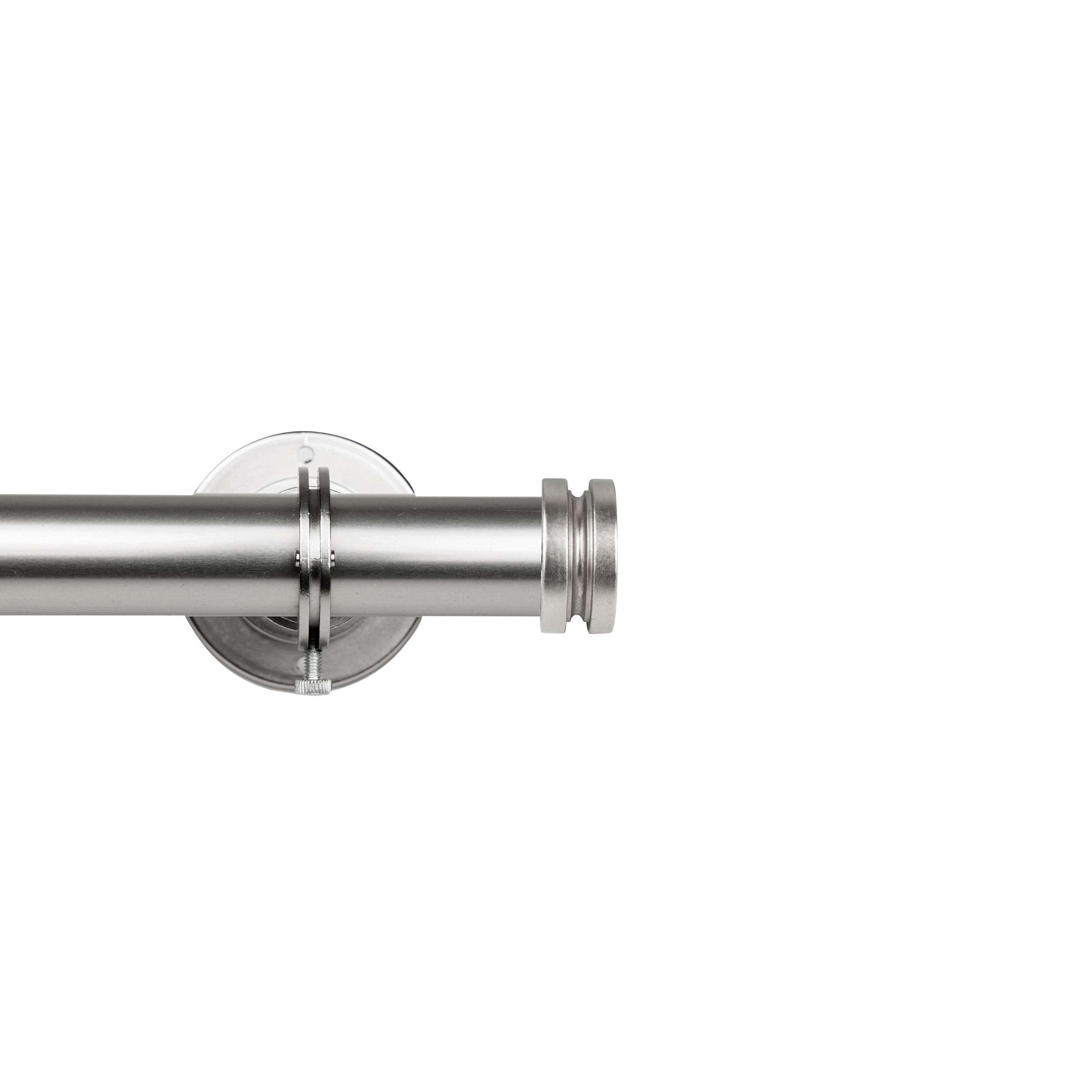 Rod Desyne Rodeo 1-Inch Adjustable Ceiling Curtain Rod - 66 to 120 Inches, Satin Nickel Finish - Perfect for Room Dividers, Window Treatments & Home Decor