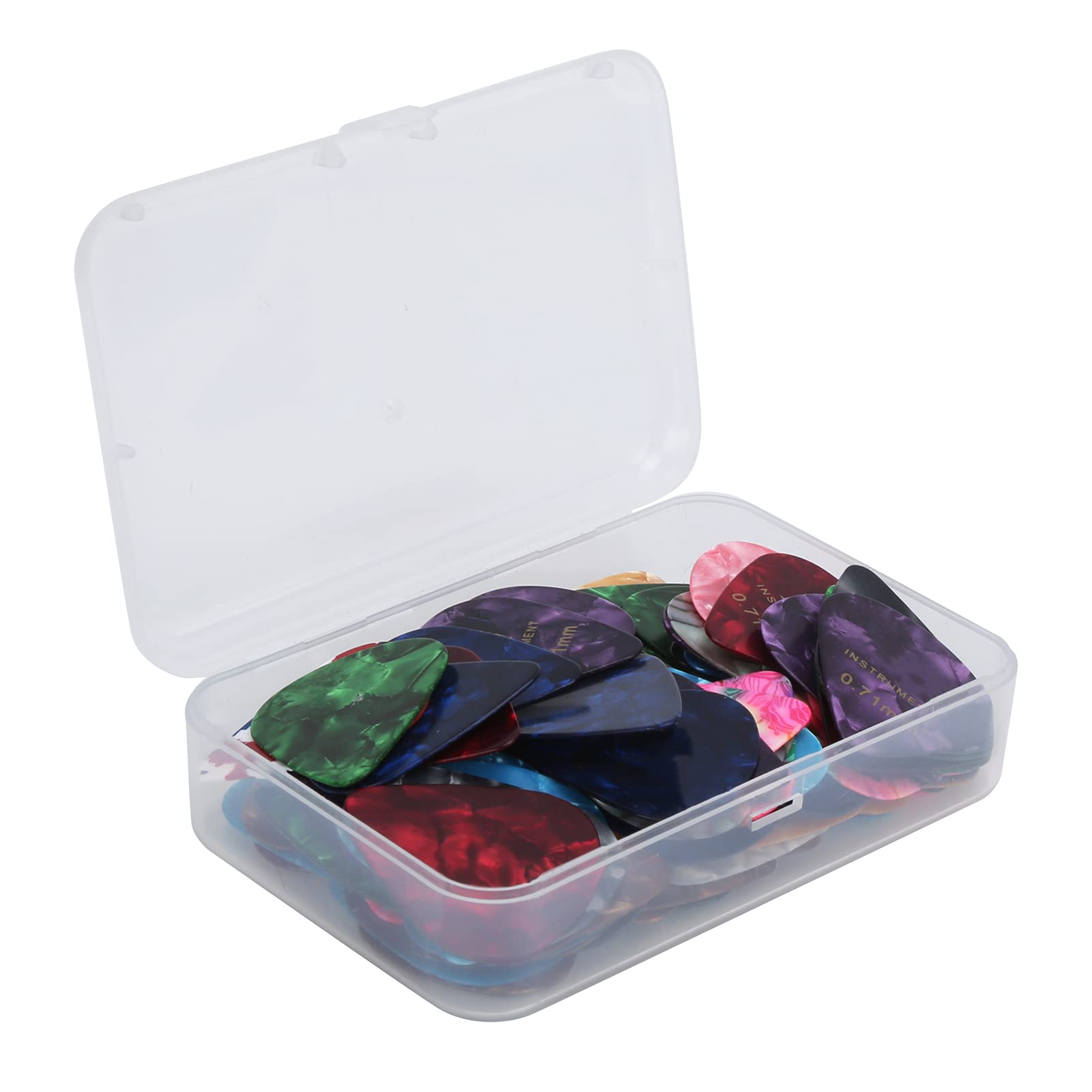 Premium Electric Guitar Picks 100Pcs - Durable Plectrum Set for Acoustic, Bass, Banjo & Ukulele | Perfect for Beginners, Professionals & Live Performances