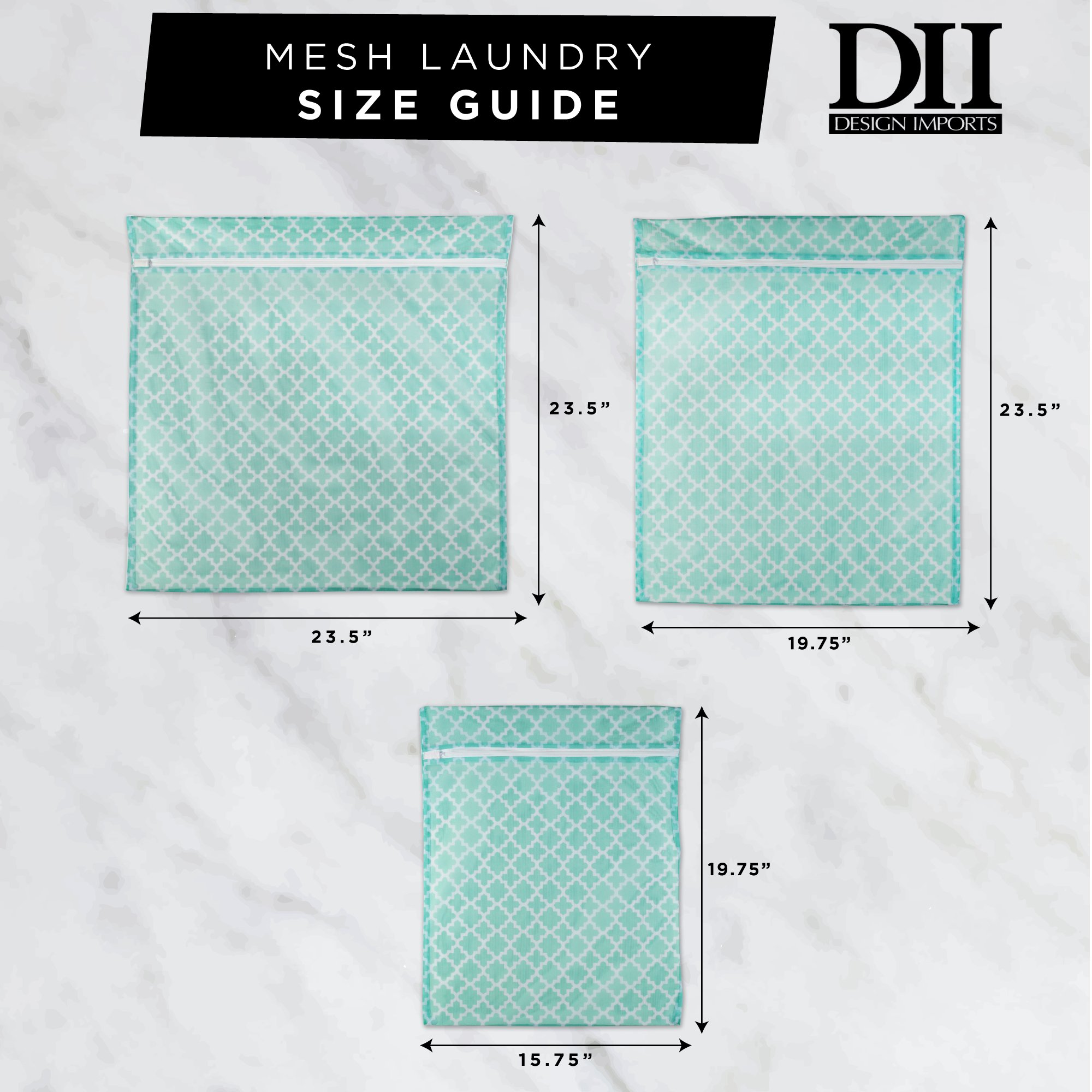 DII 5-Pack Mesh Laundry Bags for Delicates - XXL, XL, Large Wash Bags for Bras, Underwear, Socks, Lingerie - Travel & Closet Organization - Perfect for Hand Washing, Machine Wash & Storage
