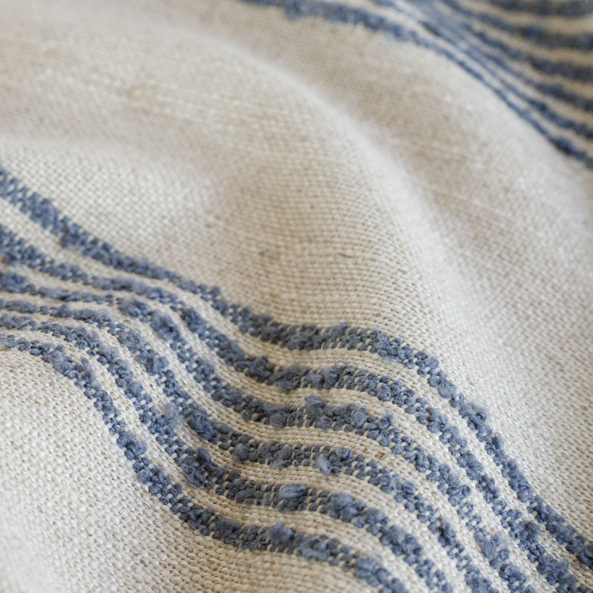 Premium Finn Stripe Denim Fabric - High-Quality Cotton Blend for Clothing & Upholstery - Ideal for Jeans, Jackets, Home Decor & DIY Sewing Projects