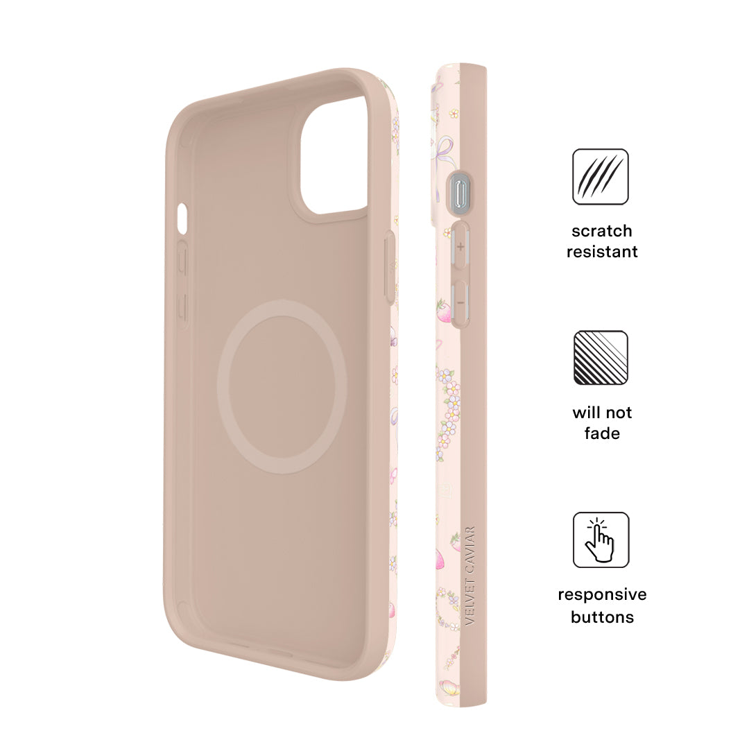 Cute Bunny & Bow iPhone Case - Adorable Animal Design Protective Cover for iPhone 13/12/11/X - Perfect Gift for Girls, Teens & Bunny Lovers (Home, School, Travel)