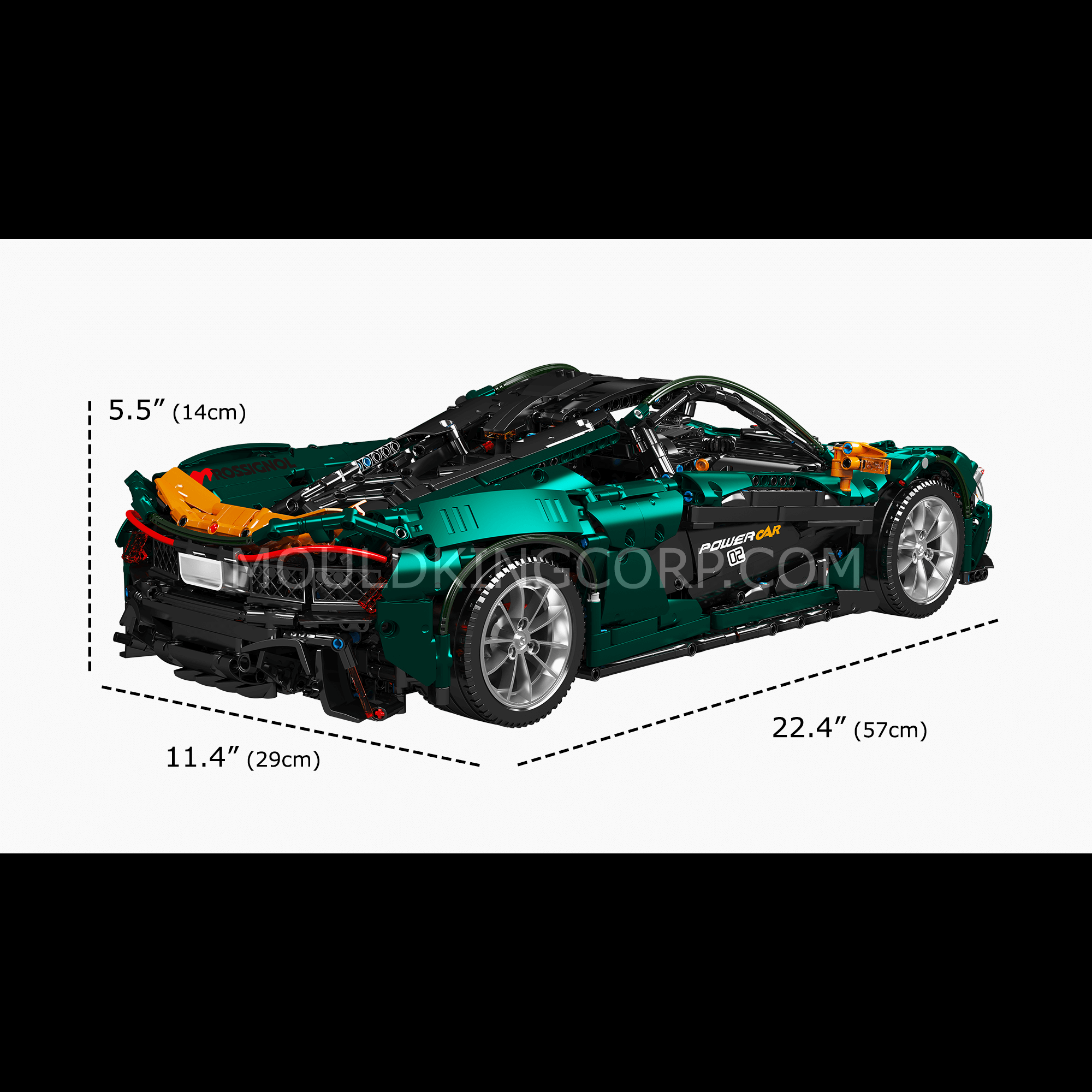 Mould King 13091 P1 MSO Edition Remote Control Race Car Building Kit – 3,239 Pieces | High-Speed RC Car Model for Adults & Teens | DIY Engineering Toy for Racing Enthusiasts & Collectors