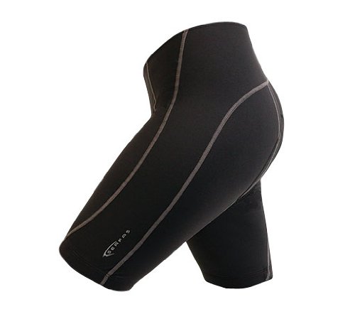Serfas Women's Black Superleggera Gel Cycling Shorts - Comfortable Bike Shorts with Gel Padding for Road & Mountain Biking, Spinning Class, and Outdoor Sports
