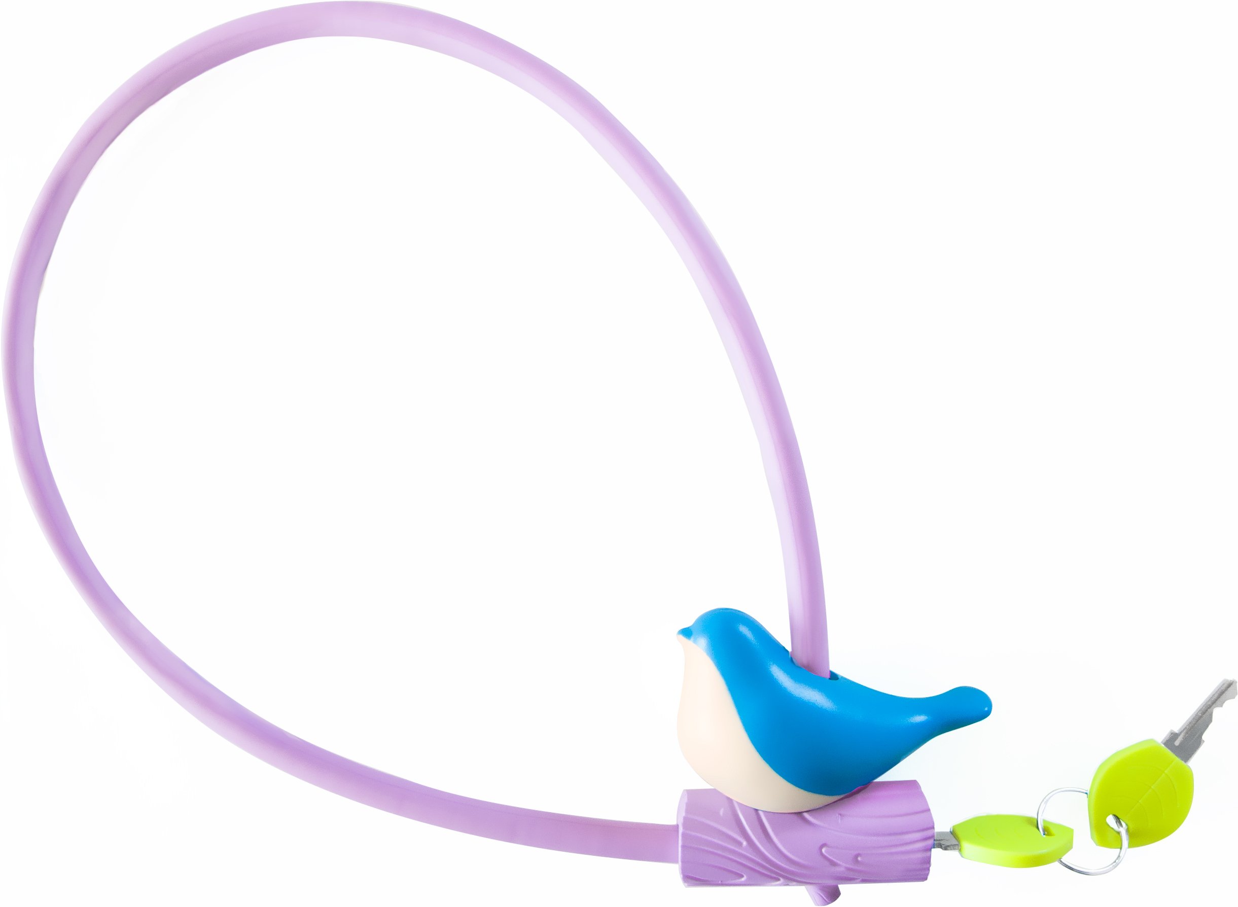 Charly Kotori Premium Bike Lock - Purple, Heavy Duty Anti-Theft Bicycle Security for Urban Commuters & Outdoor Cycling