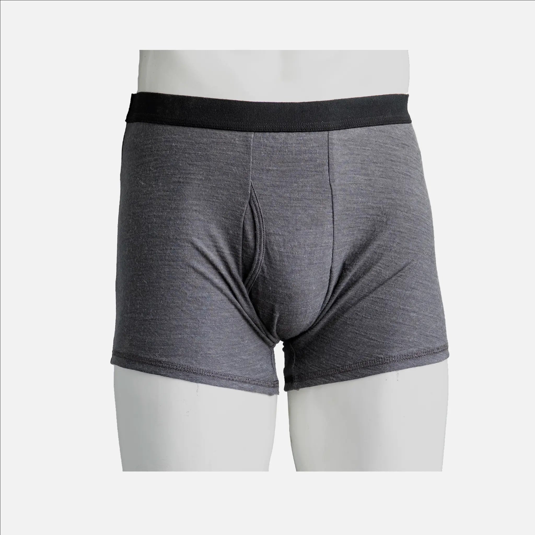 Ultralight Men's Alpaca Wool Fly Boxers - 160 GSM Soft & Breathable Underwear for Hiking, Travel & Outdoor Adventures