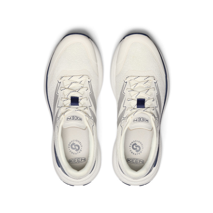 Men's WK500 Walking Shoes - Lightweight Comfortable Sneakers for Walking & Running | Star White/Navy Blue | Perfect for Gym, Workout & Daily Wear