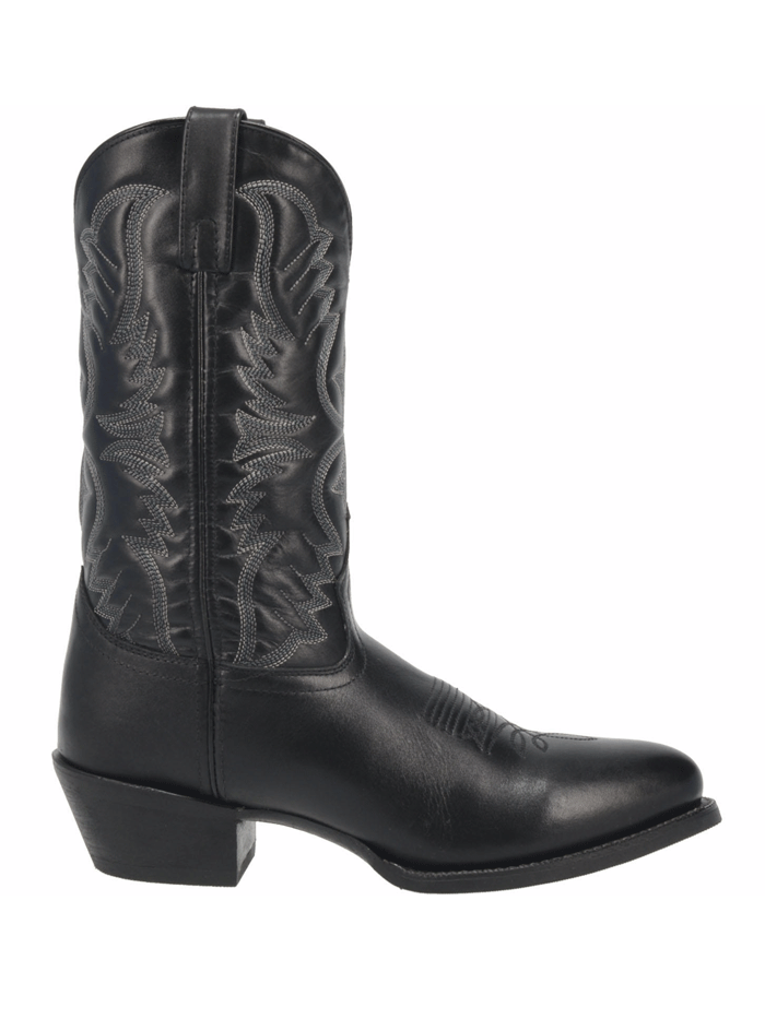 Laredo 68450 Men's Western Boots - Round Toe Cowboy Boots in Black Birchwood for Riding & Casual Wear