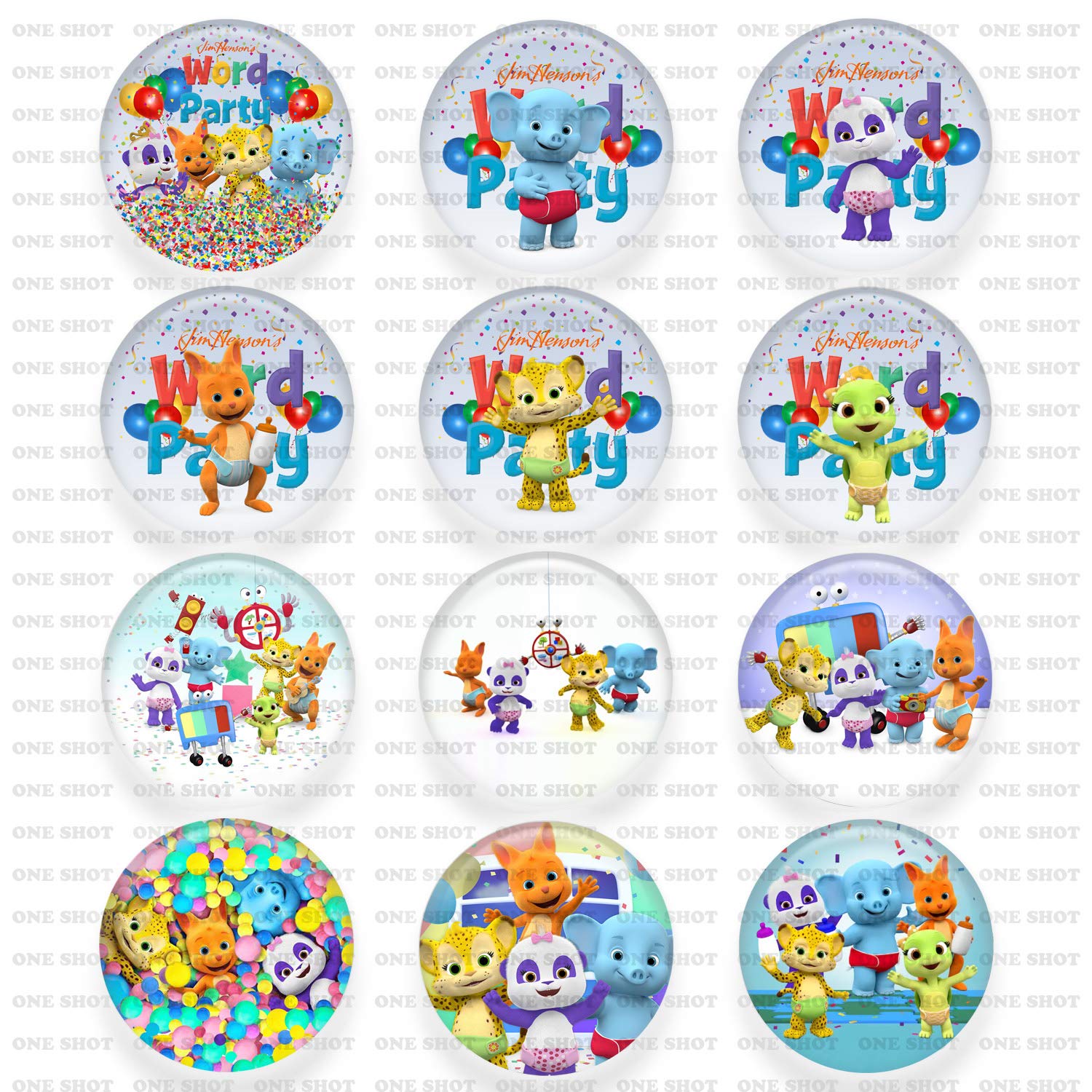 Word Party Supplies Button Favors - Customizable Party Favors for Birthdays, Weddings & Events - Perfect for DIY Decorations & Gift Bags