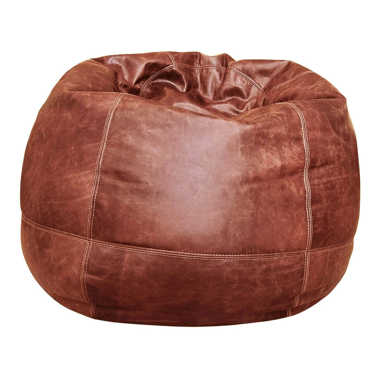 Big Pear Leather Bean Bag Chair - 5 Stylish Colors for Ultimate Comfort | Perfect for Living Room, Bedroom & Game Room Relaxation