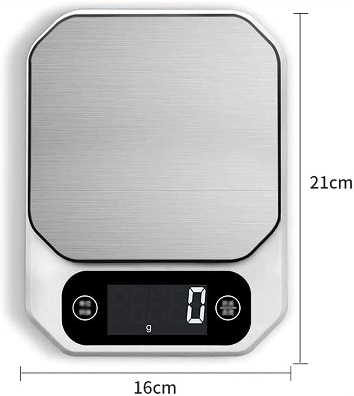Premium Digital Kitchen Scale - 5kg/11lb Stainless Steel Food Scale with LED Display, Tare & PCS Function - Precise Weighing for Cooking, Baking, Jewelry, and Medicine | Perfect for Home Chefs, Bakers & Small Businesses