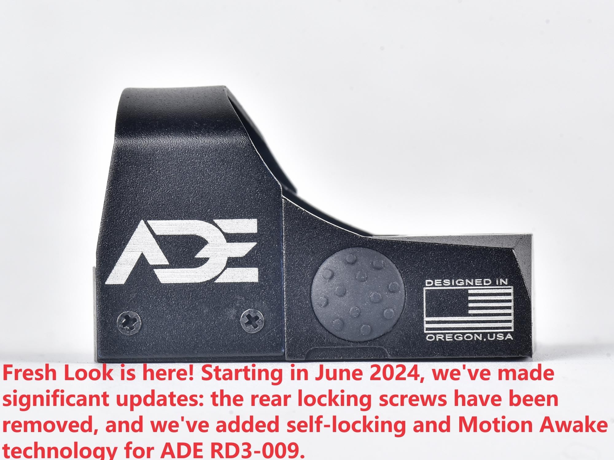Ade Advanced Optics Crusader RD3-009 Red Dot Reflex Sight with Mounting Plate - Compatible with Ruger Mark I, II, III, IV, IV-Lite & Picatinny Rails - Perfect for Pistol Shooting, Hunting, and Tactical Training