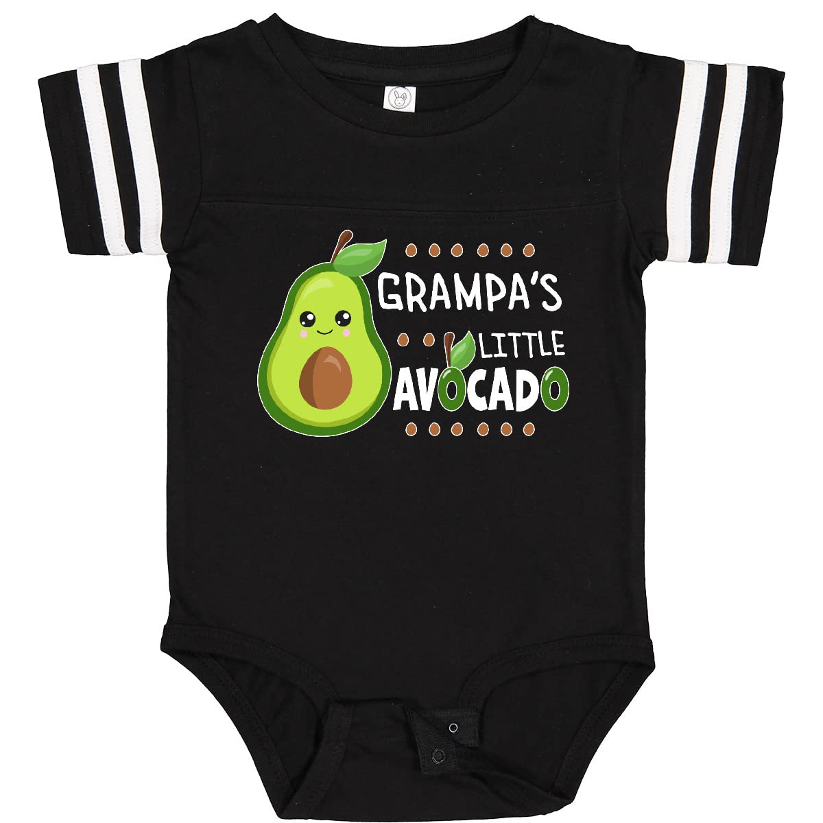 Inktastic Grampa's Little Avocado with Cute Baby Avocado Baby Bodysuit - Adorable Matching Outfit for Grandparents & Grandkids, Perfect for Family Photos, Holidays & Special Occasions