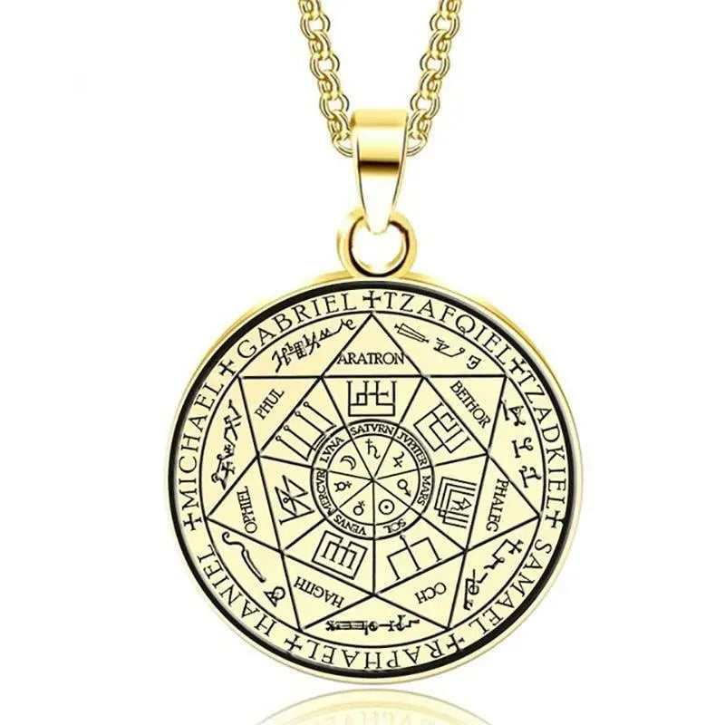 Archangels Pentagram Pendant Necklace - Spiritual Protection Jewelry for Wicca, Pagan & Occult Practitioners | Perfect for Rituals, Meditation & Everyday Wear