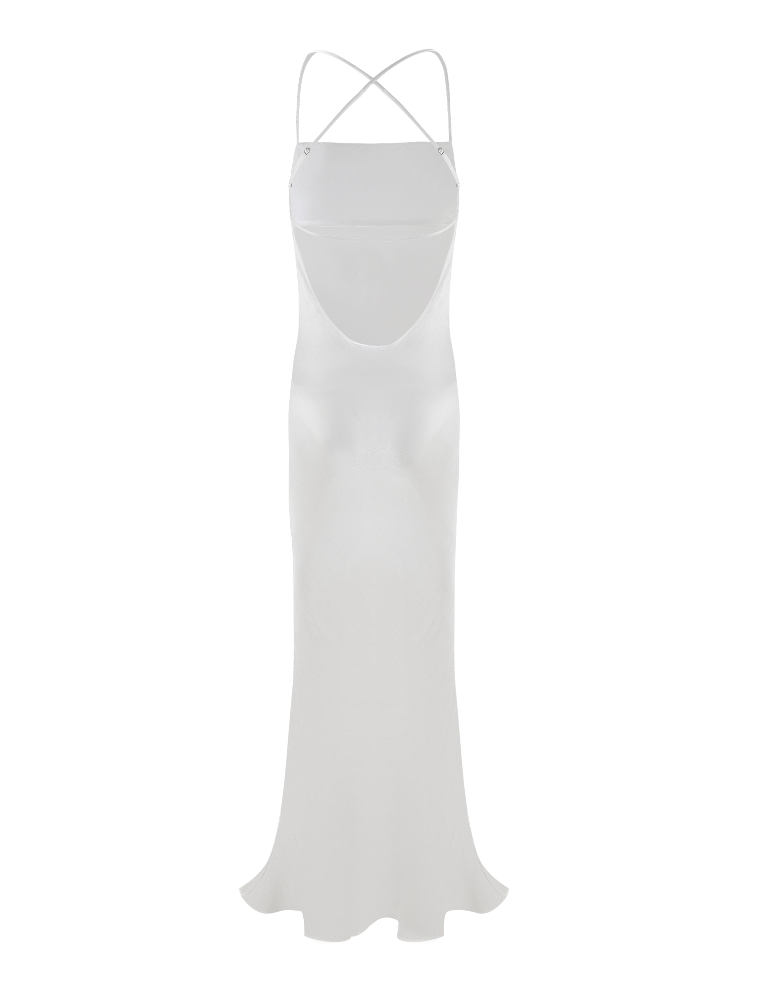 KIAH Women's Maxi Dress - White Ice | Flowy Long Summer Dress for Beach, Vacation & Casual Wear