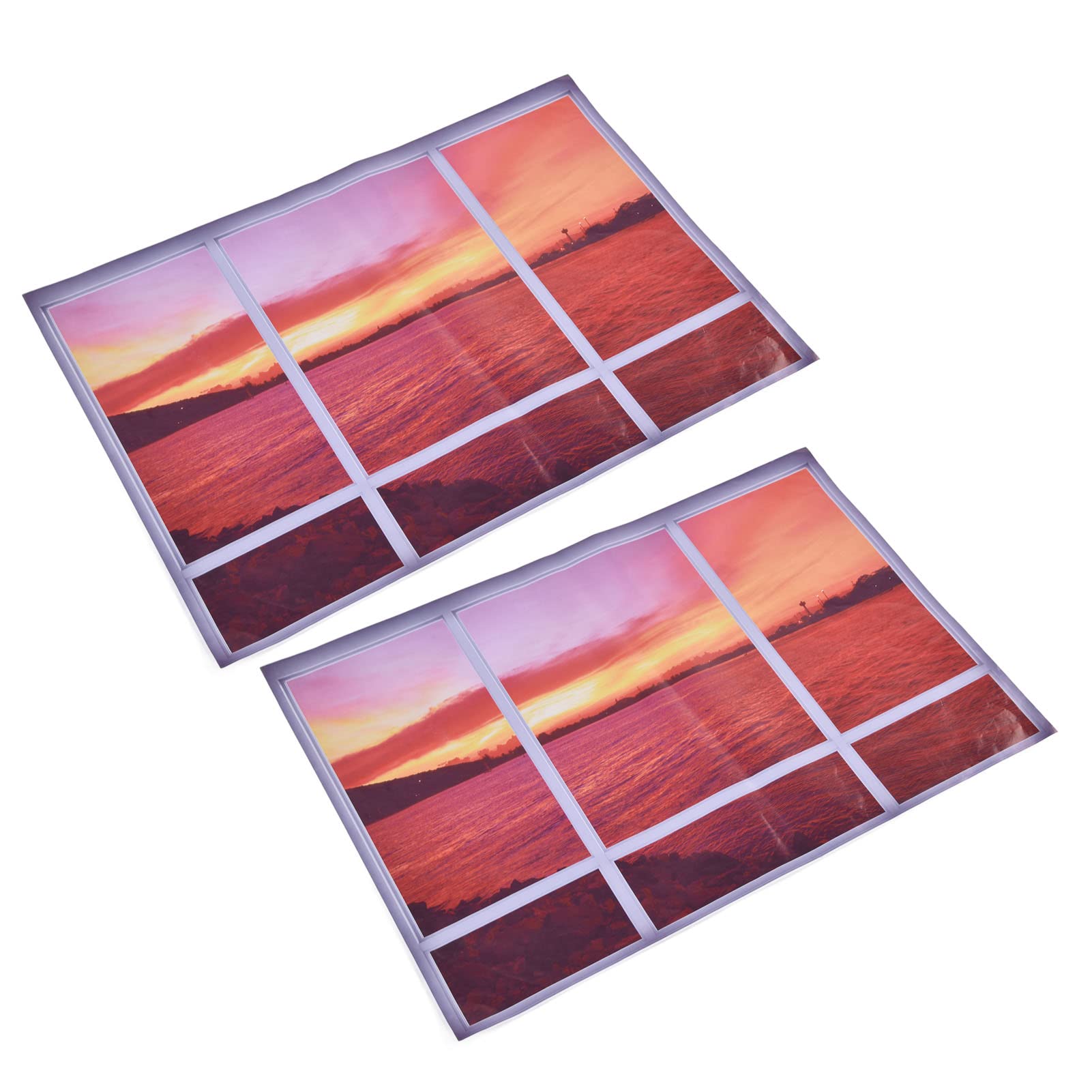 Shanrya 3D Window View Wall Stickers - Vibrant Colors, Wrinkle & Peel Resistant Home Decor for Living Room, Bedroom, Nursery | Easy DIY Wall Decoration for Home & Office Interior Design