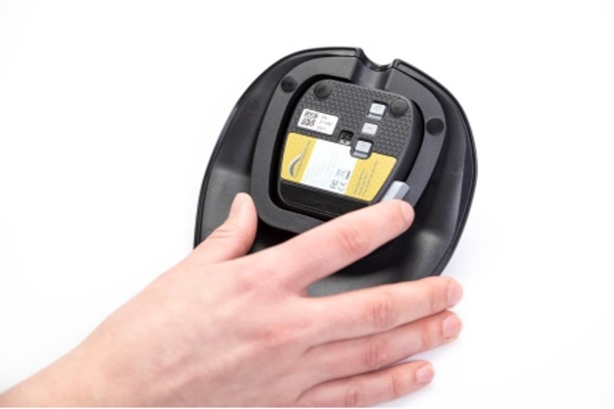 Ergonomic Ambidextrous Handshoe Mouse - Bluetooth & Wired Connectivity - Left/Right Hand Switchable - Large Size for Comfort - Perfect for Office Work, Gaming & CAD Design
