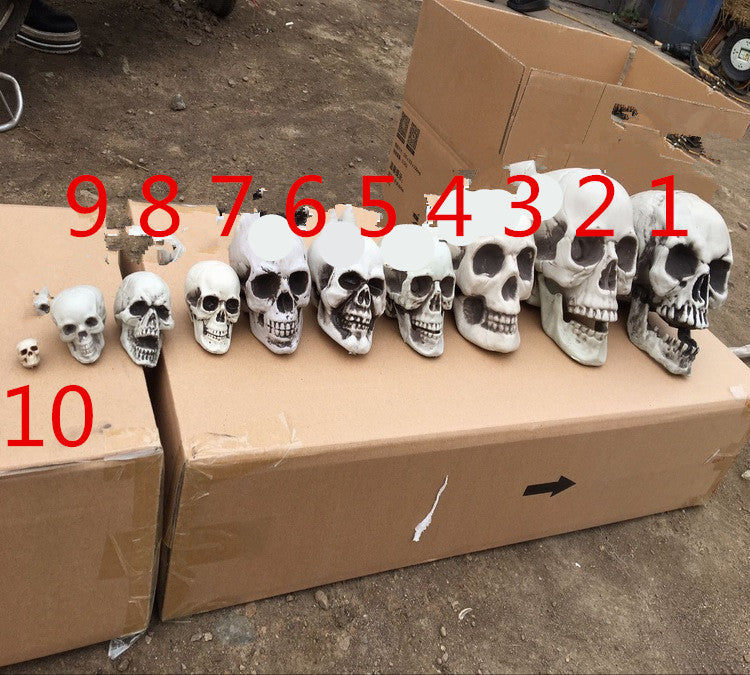 Realistic Artificial Skull Halloween Decor - Spooky Home & Party Decoration for Halloween, Haunted House, and Themed Events