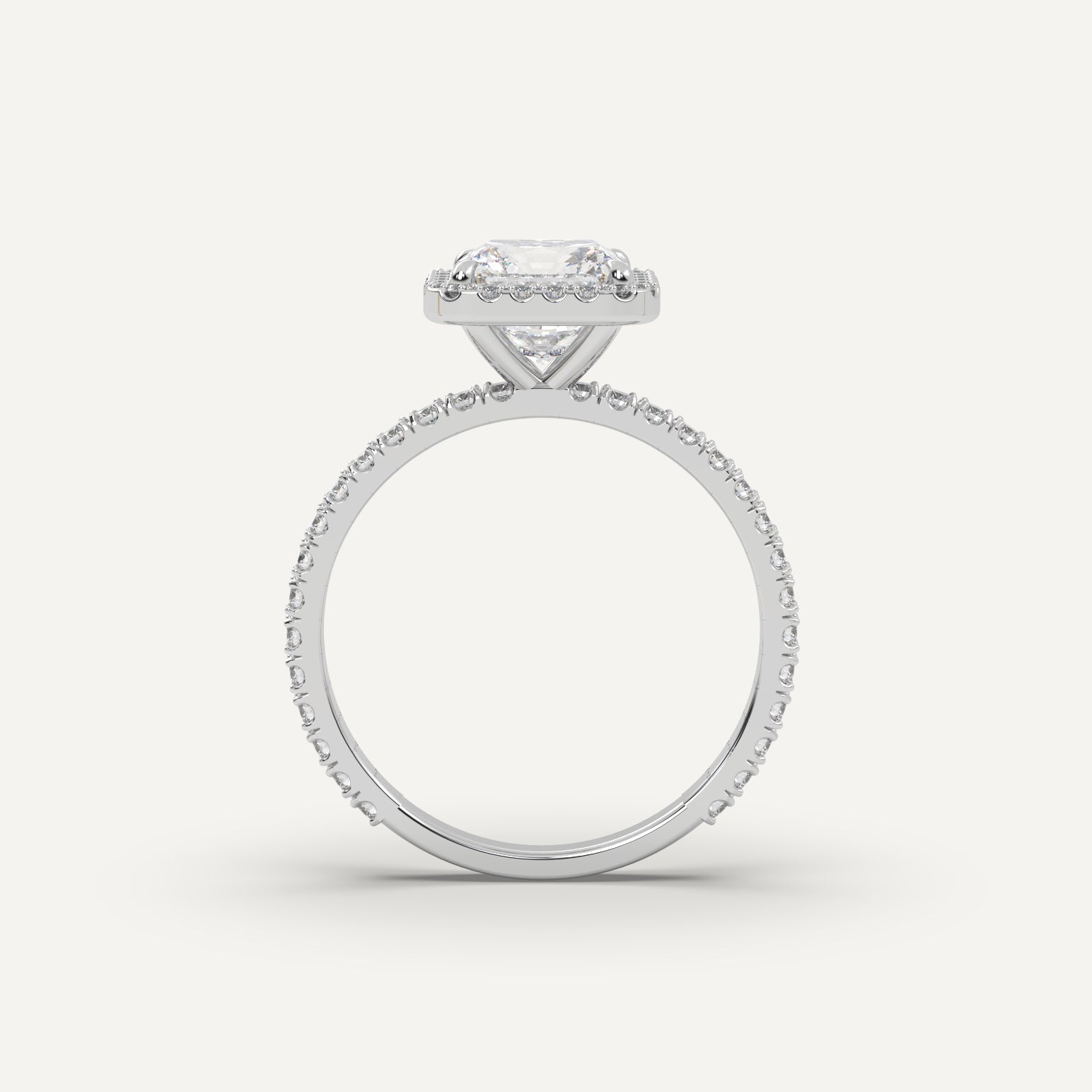 2 Carat Radiant Cut Diamond Engagement Ring - 14K White Gold Wedding Band for Women - Perfect for Proposals, Anniversaries & Special Occasions