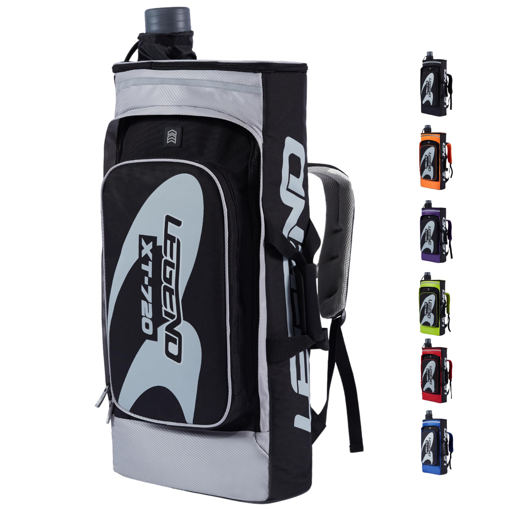 Legend XT720 Recurve Bow Backpack - Durable Nylon Takedown Archery Bow Case with Protective Padding & Multiple Storage Compartments for Arrows & Accessories - Perfect for Hunting, Target Practice & Outdoor Archery Competitions
