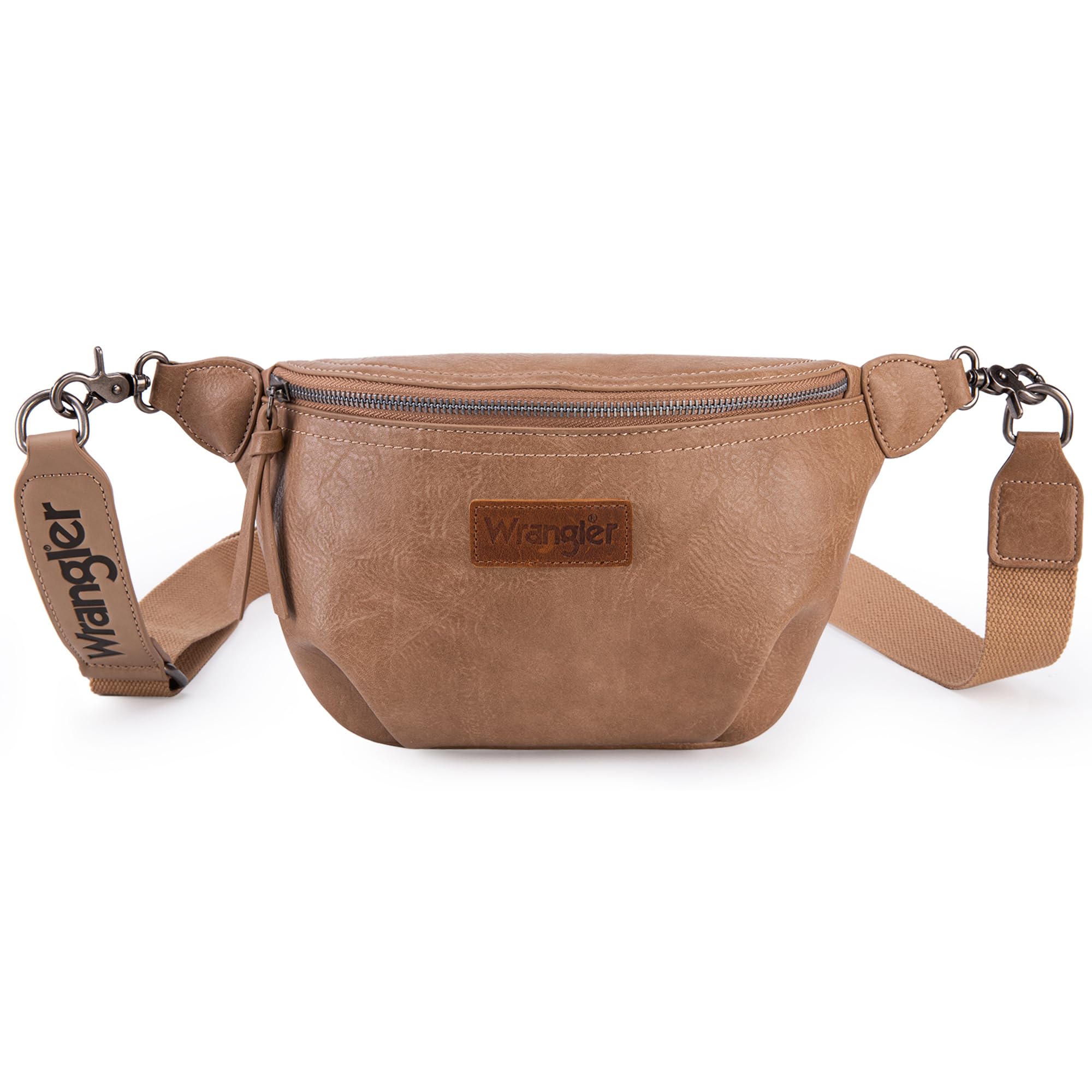 Wrangler Women's Waist Bag - Fanny Pack for Travel & Hiking - Khaki