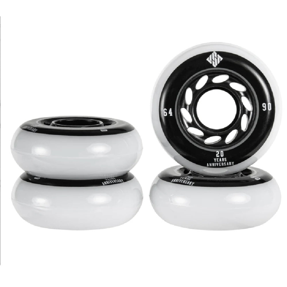 USD Team 64mm Skateboard Wheels (4-Pack) - High Performance Wheels for Cruising, Street Skating & Park Riding