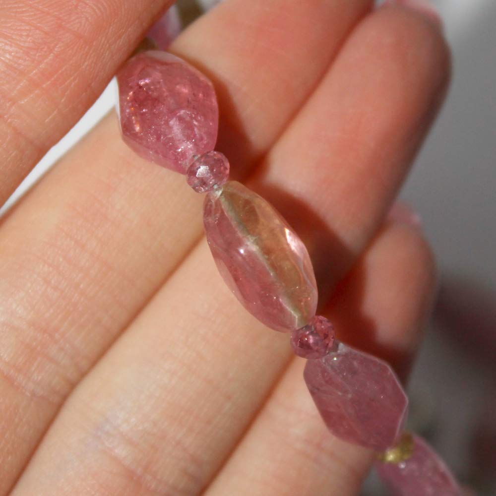 Natural Rubellite Tourmaline Necklace for Women – Handmade Gemstone Jewelry for Elegant Occasions & Everyday Wear
