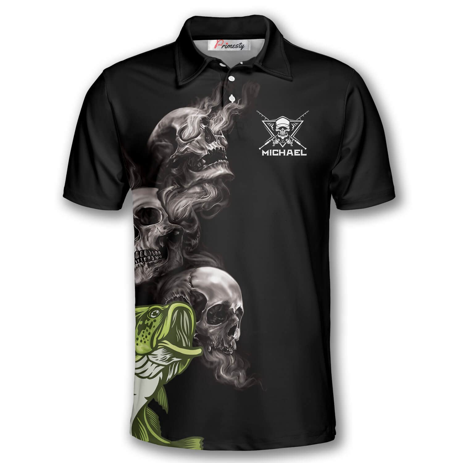 PRIMESTY Custom Fishing Shirts for Men - Personalized Fishing Jerseys & Polo Shirts for Teams - Breathable UV Protection Fishing Apparel - Perfect for Tournaments, Boat Trips & Outdoor Adventures