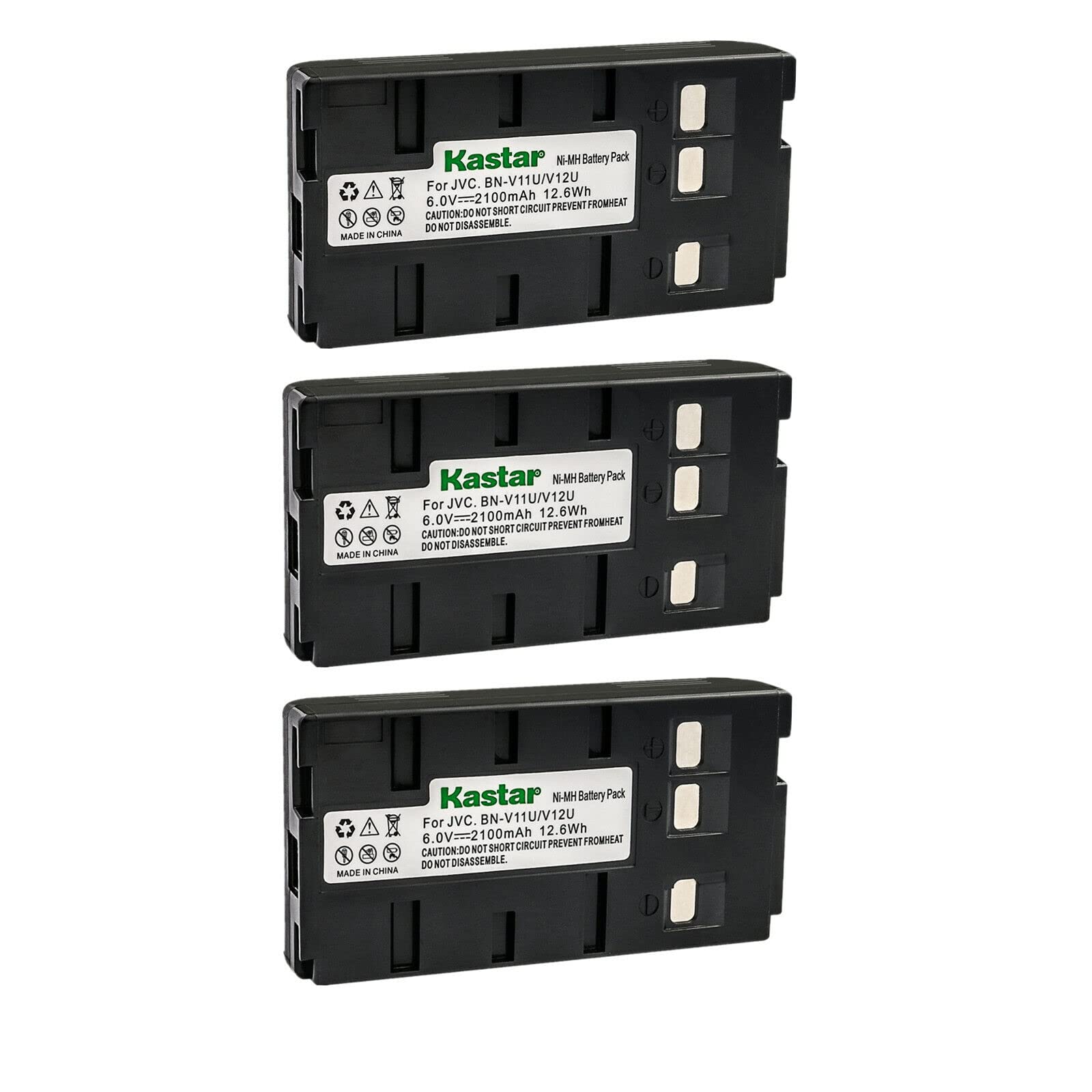 Kastar 3-Pack Replacement Battery for JVC GR-AX76U GR-AX760U GR-AX761U GR-AX77U GR-AX7EG GR-AX80 GR-AX800 GR-AX800U GR-AX808U GR-AX810U GR-AX820U GR-AX820US GR-AX830U GR-AX84U GR-AX840U GR-AX841U Camcorders - Long-Lasting Power for Travel, Events & Home Videos