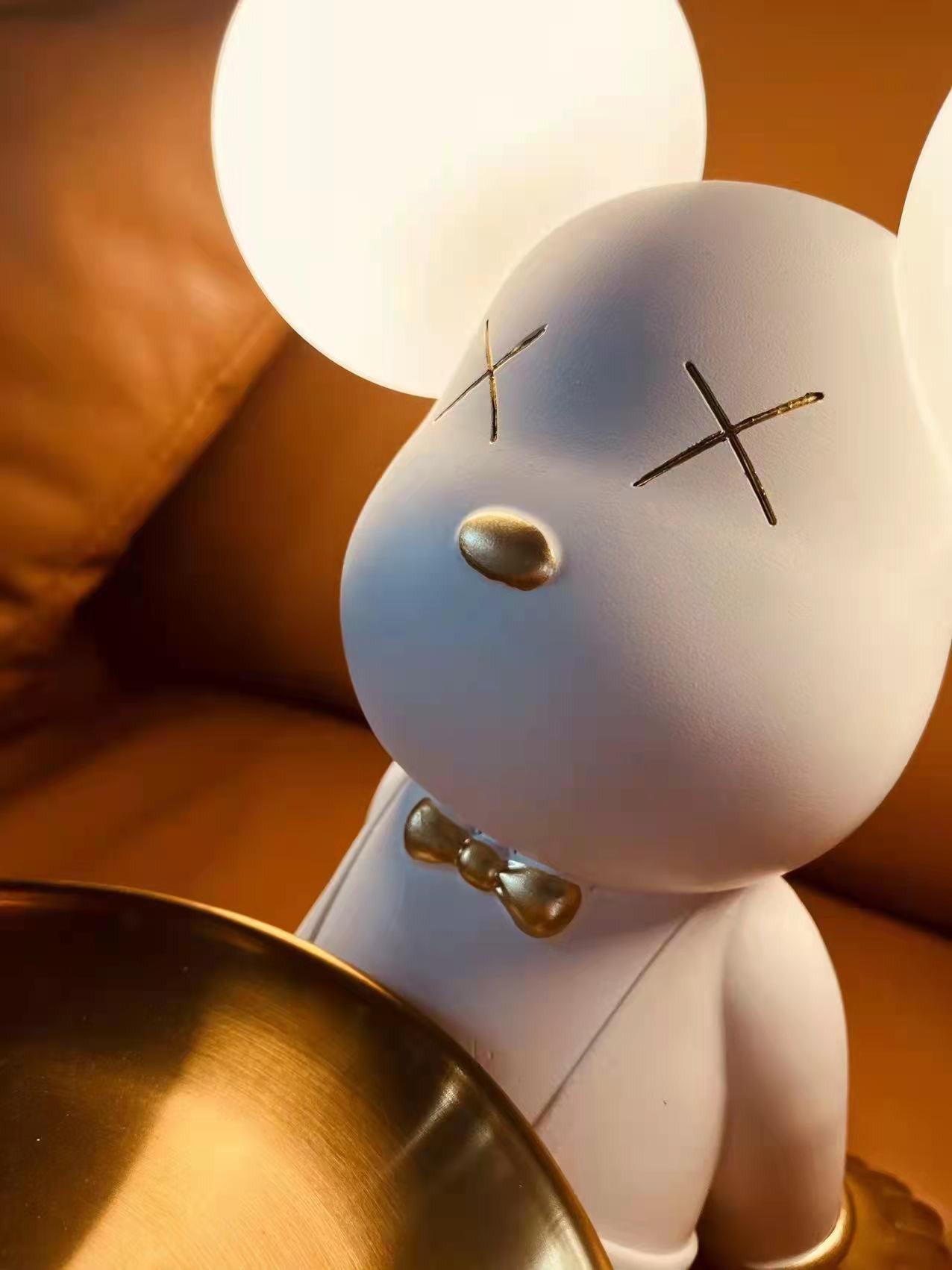 Violent Bear Tray Desk Lamp - Adjustable LED Reading Light with USB Charging Port for Study, Office & Bedroom - Perfect for Night Reading, Working & Home Decor