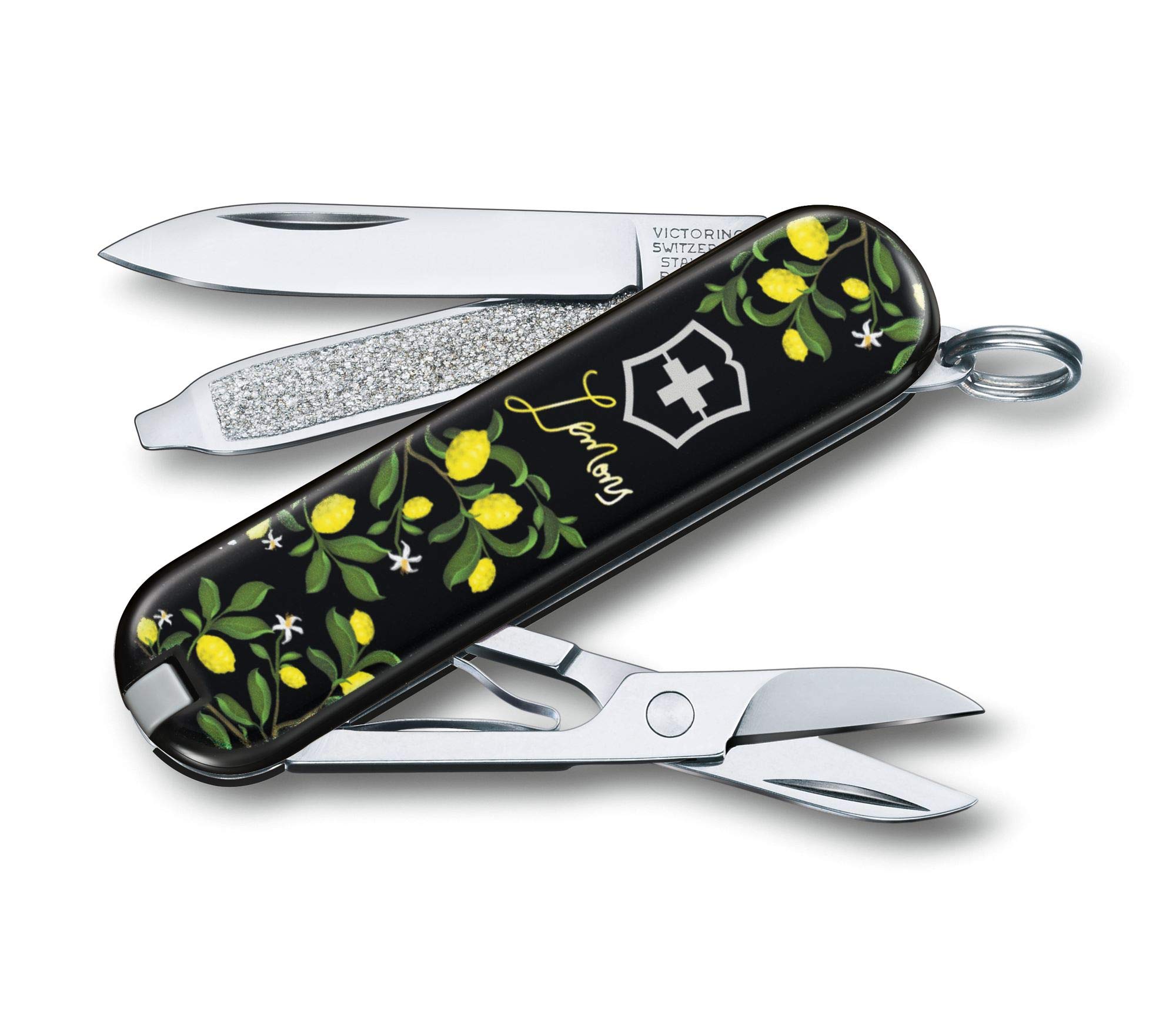 Victorinox Men's Classic Swiss Army Knife - Life Gives You Lemons 0.6223.L1905 | Compact Multi-Tool for Camping, Hiking & Everyday Carry (EDC)