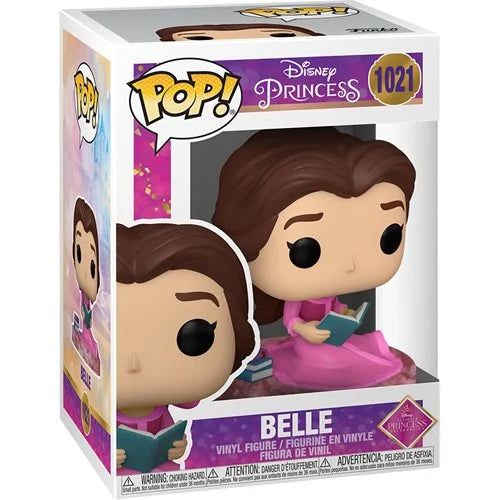 Disney Ultimate Princess Belle Pop! Vinyl Figure #1021 - Collectible Toy for Disney Fans, Perfect for Display, Gifts & Home Decor