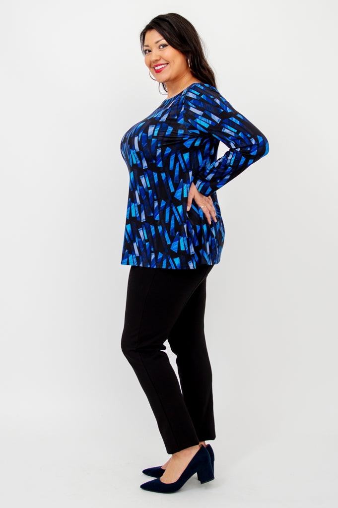 Cheerful Bamboo Print Top - Eco-Friendly Women's Blouse for Casual Wear & Summer Outfits