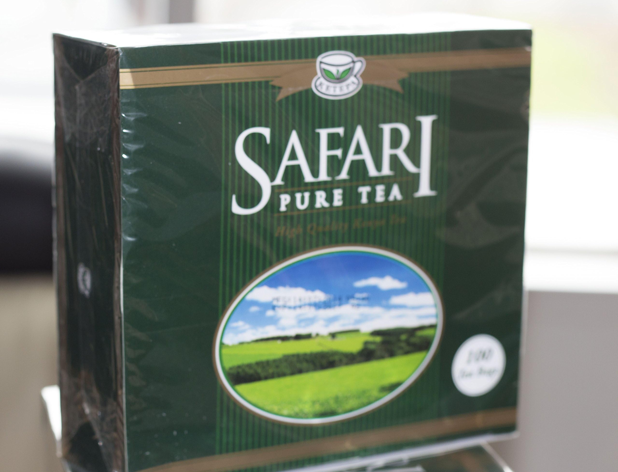 Premium Safari Pure Kenya Tea - 100 Enveloped Tea Bags for Daily Relaxation & Wellness | Black Tea for Morning Boost & Afternoon Break