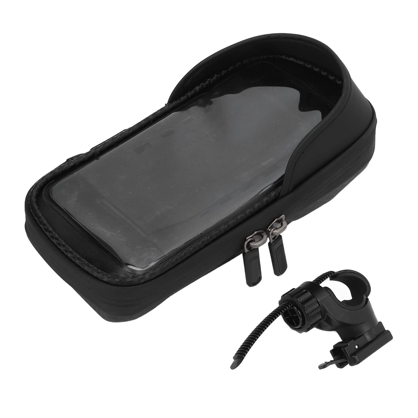 BuyWeek Waterproof Bike Phone Bag - Adjustable Angle Bicycle Front Frame Bag with Sun Visor - Fits 6.5in Phones - Perfect for Cycling, Commuting & Outdoor Adventures