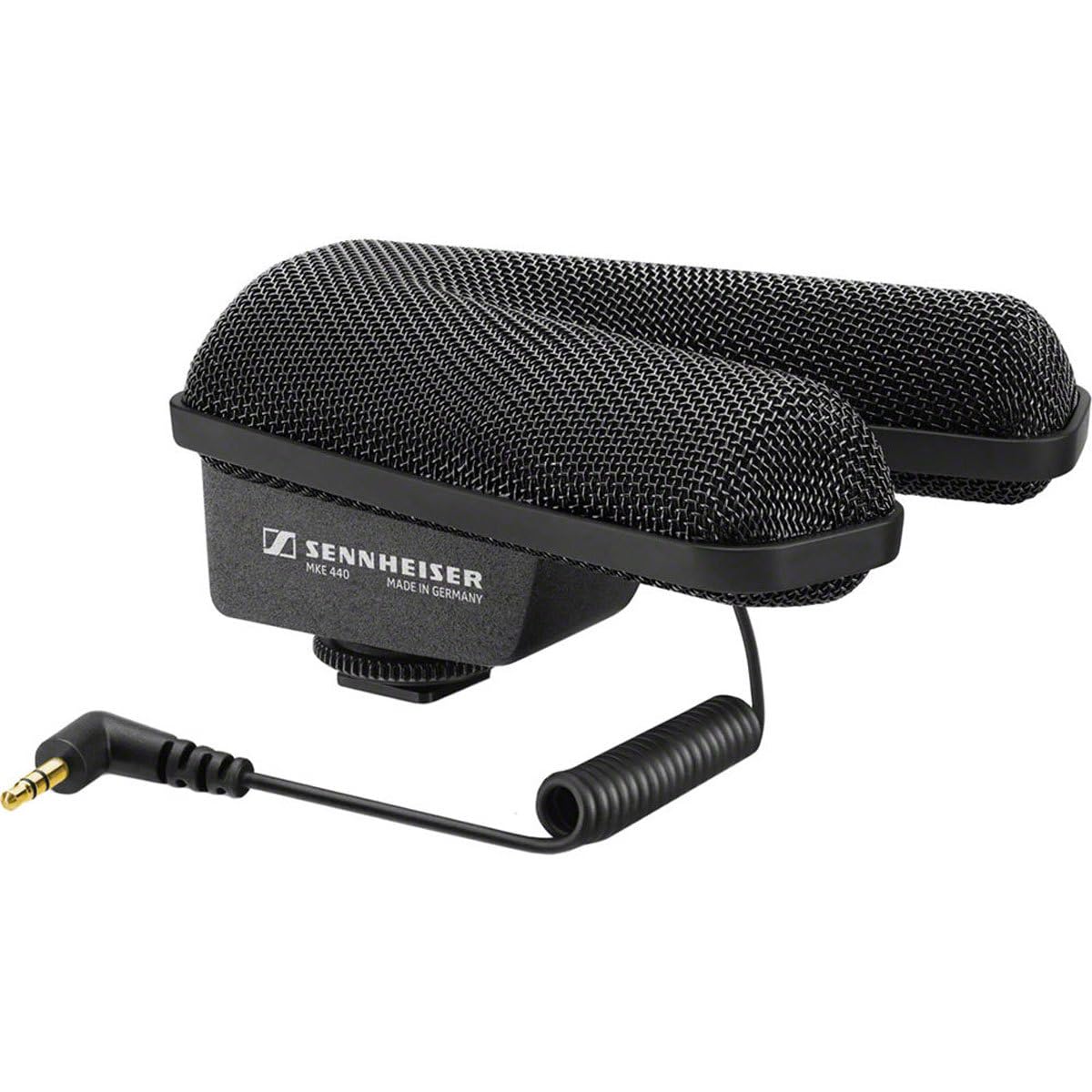 Sennheiser MKE 440 Compact Stereo Shotgun Microphone - 3.5mm Connector for DSLR Cameras & Video Recording - Professional Audio for Vlogging, Filmmaking & Content Creation (Black, Model 506258)